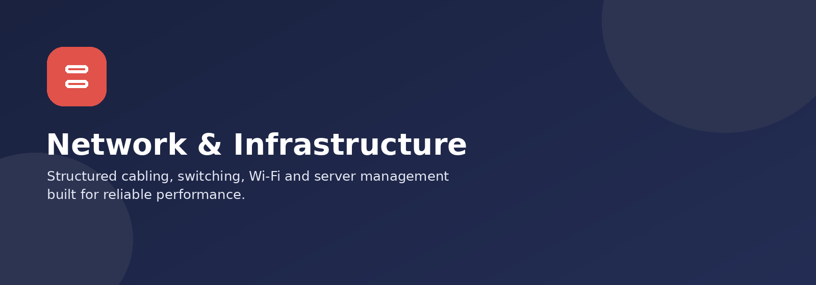 Network & Infrastructure Network and Infrastructure services